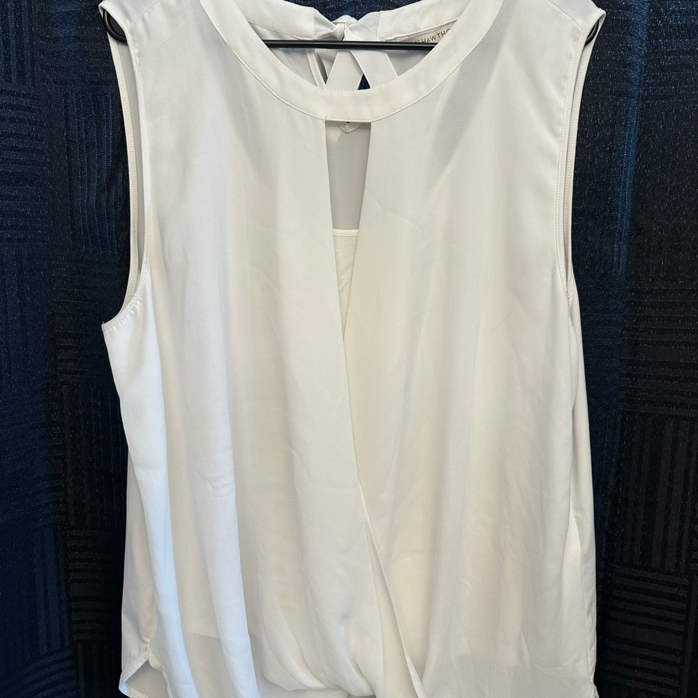 41 Hawthorn Ivory Sleeveless Blouse